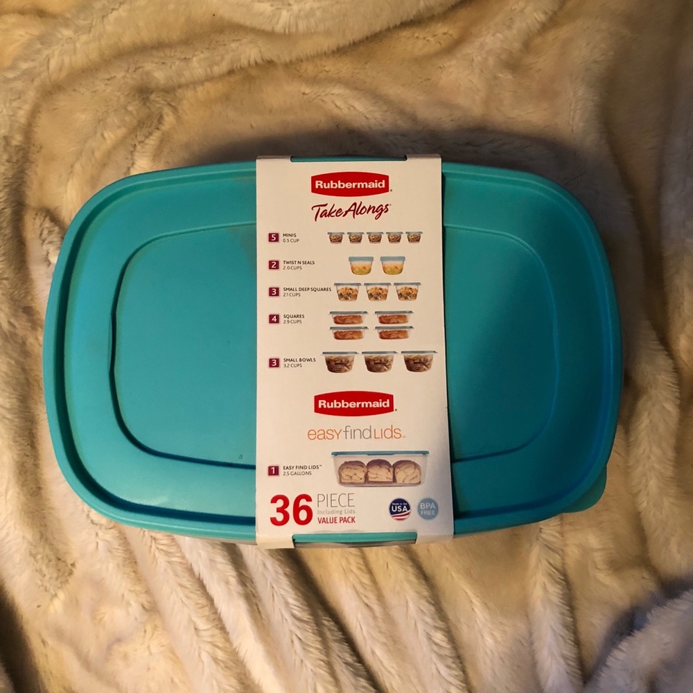 Brand new Rubbermaid Tupperware